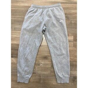 Nike Club Fleece Jogger Mens M Gray Pocket Sweatpants  CJ1616-063 Cuffed